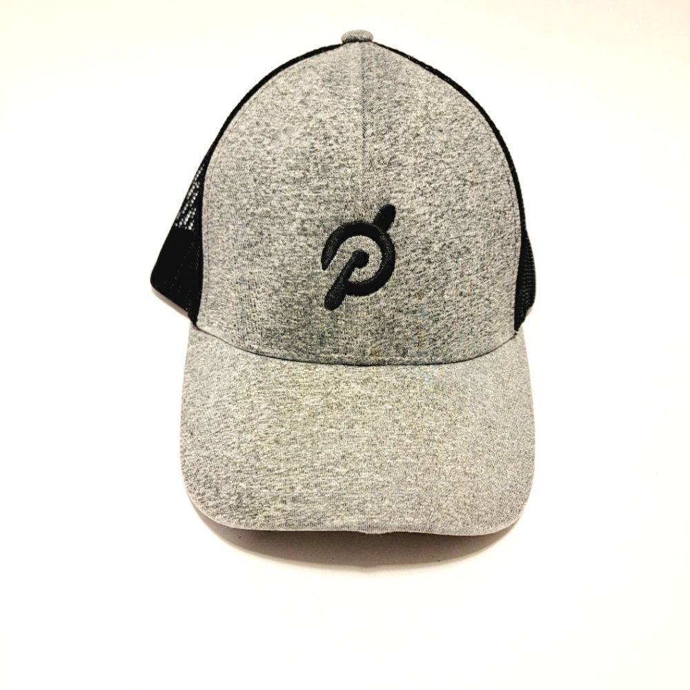 Peloton Gray Black Knit Snapback Cap Adjustable O/S
